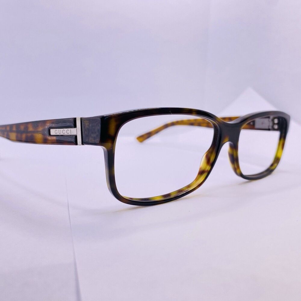 Gucci Vintage Eyeglasses Frames GG 1630 QS2 55 [] 14 135 Havana Tortoise Brown